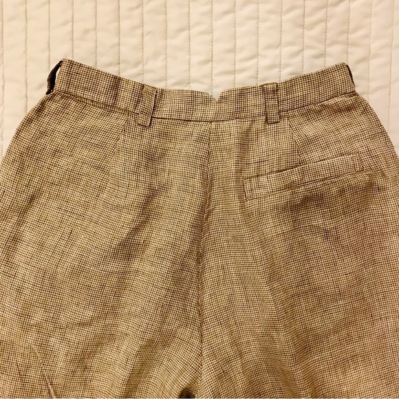 Vintage 1980’s Gap beige and tan houndstooth motif pants. Size S. Good used cond - Picture 8 of 11